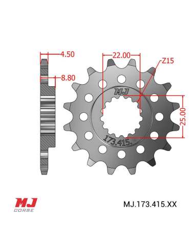 Ritzel für MIR Premoto3 KTM-Motor
