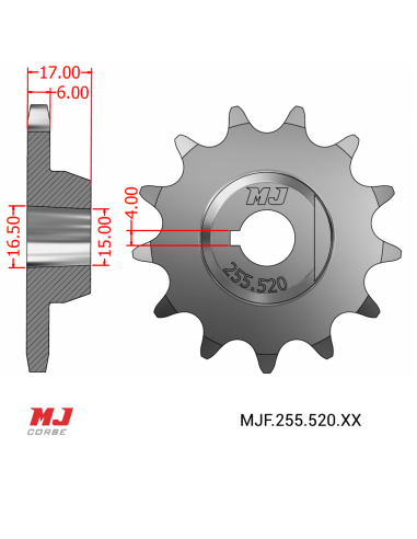 Pignon compatible avec Montesa Cappra 125