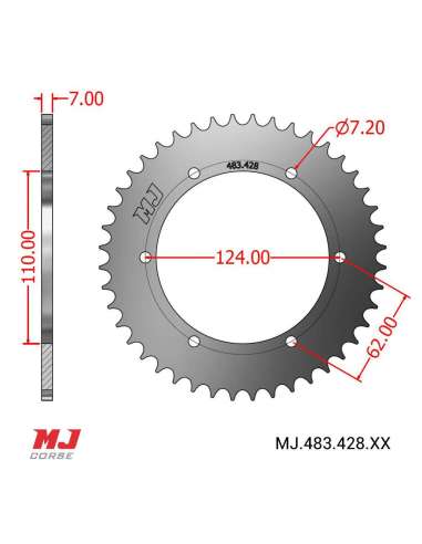 Corona MJ per MALANCA 125 GT