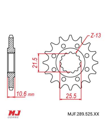 Pignon compatible avec Benelli TRK 502