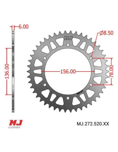 Corona MJ para Fantic SCRAMBLER 450