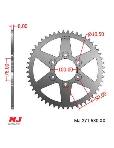 MJ-Hintere Kettenräder Für Suzuki RF 900 94-00